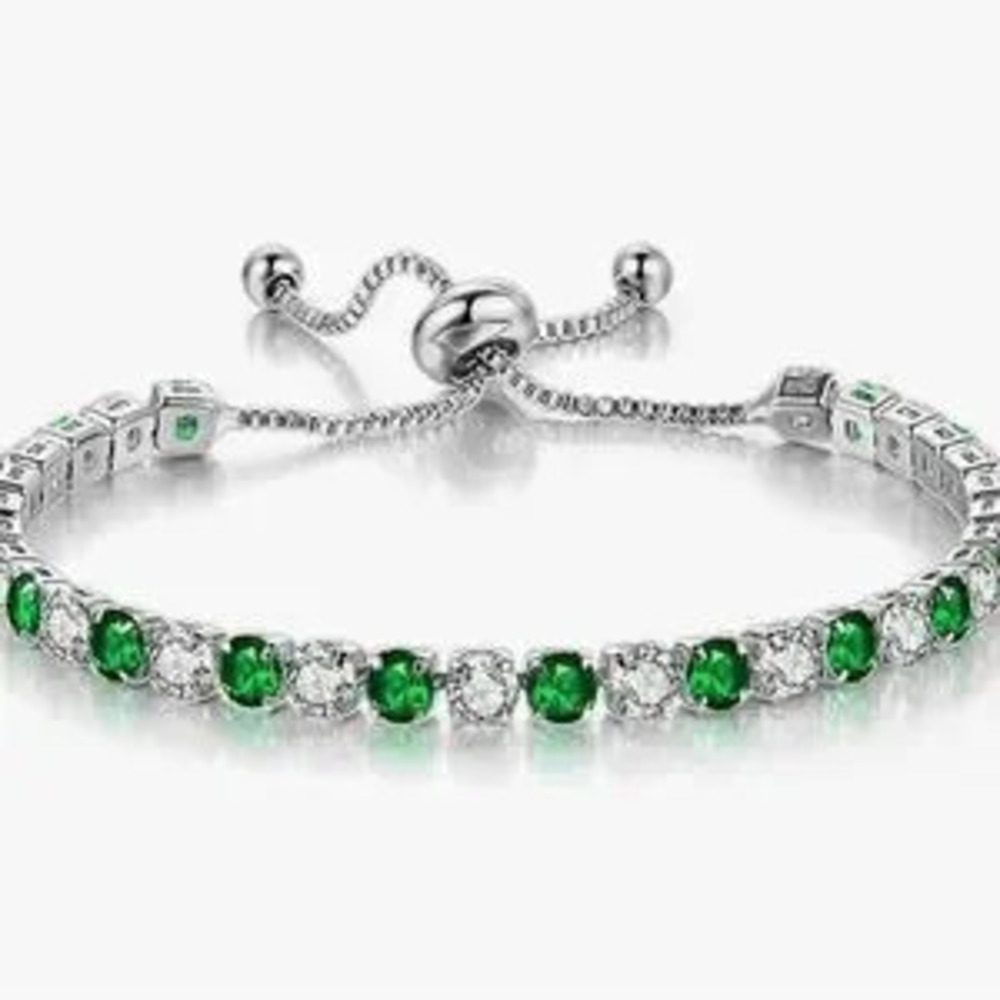NEW?18k Gold Plated Tennis Bracelet with Cubic Zirconia